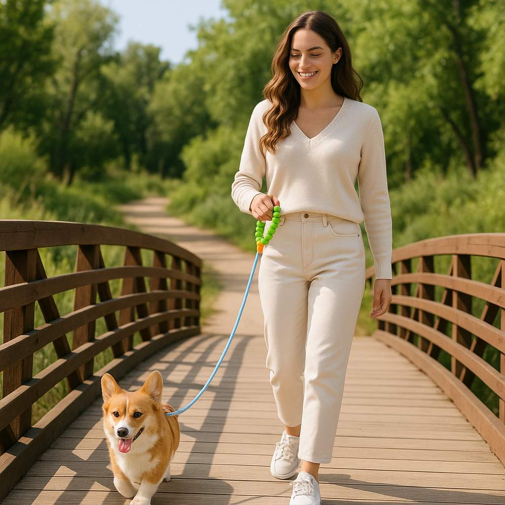 Laisse pour chien bleu